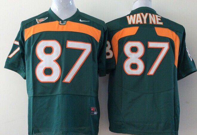 Men Miami Hurricanes #87 Wayne Green 2025 NCAA Jersey
